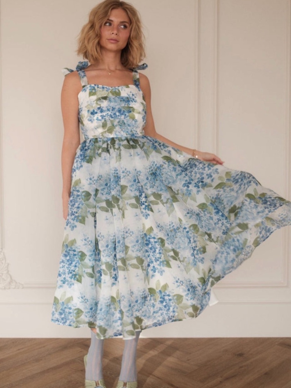 JessaKae Nellie Dress -Hydrangeas